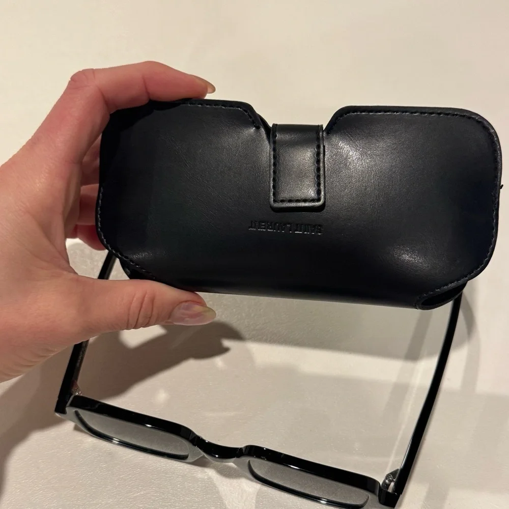 Saint Laurent Square-Frame Acetate Sunglasses Black SL 332 001 Unisex
